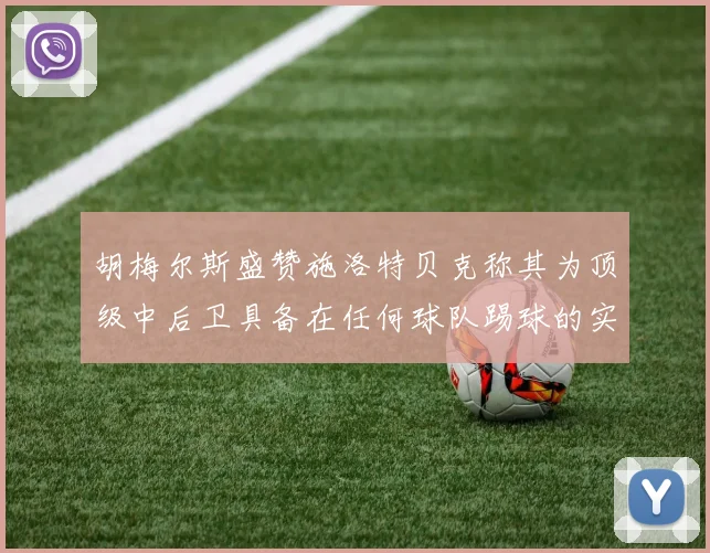 胡梅尔斯盛赞施洛特贝克称其为顶级中后卫具备在任何球队踢球的实力